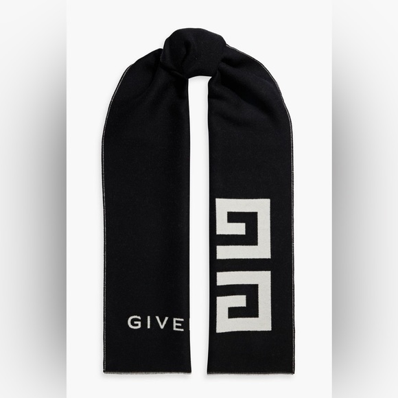 🔥🔥🔥 GIVENCHY Reversible jacquard-knit wool and silk-blend scarf🔥🔥🔥 - Picture 2 of 8